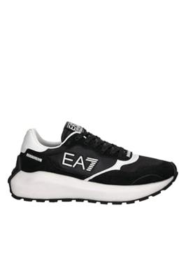 Emporio Armani EA7 X8X186 Sneakers Heren Zwart/Wit - Maat 44 2/3 - Kleur: WitZwart | Soccerfanshop