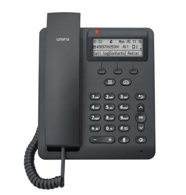 Unify OpenScape Desk Phone CP100 IP telefoon Zwart