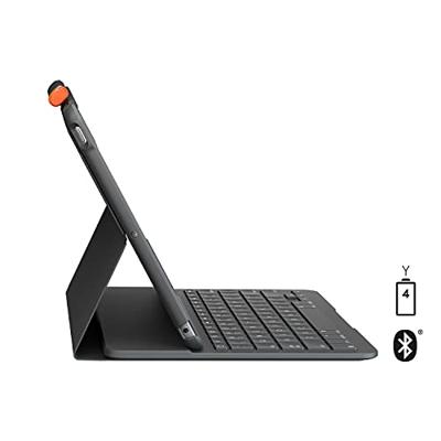 LOGITECH - Bluetooth-toetsenbordhoes voor iPad 10.2 (7e generatie) Slim Folio iPad 10.2 (7e, 8e en 9e generatie) - AZERTY - Grijs LOGITECH - Bluetooth-toetsenbordhoes voor iPad 10.2 (7e generatie) Slim Folio iPad 10.2 (7e, 8e en 9e generatie) - AZERTY - Grijs