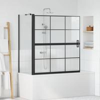 Bad Douche Scherm Zwart en transparant 116 x 67 x 129.5 cm - thumbnail