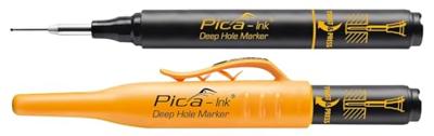 Pica 150/46 Markeerstift voor diepe gaten | Zwart | Blister - PI15046SB