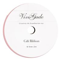 Creativ Company Cadeaulint mat lichtrood, 25m - thumbnail