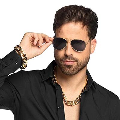 Gouden Accessoireset Foute Party 3-Delig - thumbnail