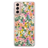 Samsung Galaxy S21 Plus hybride hoesje - Pink gardens - thumbnail