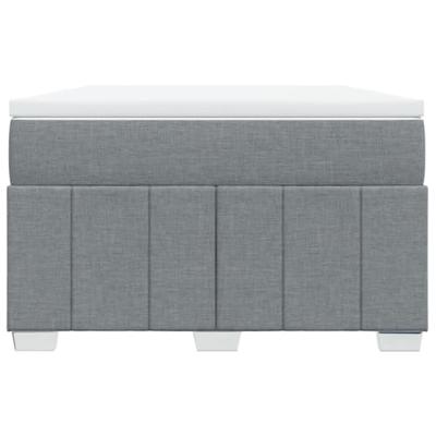 Boxspring met matras stof lichtgrijs 120x190 cm