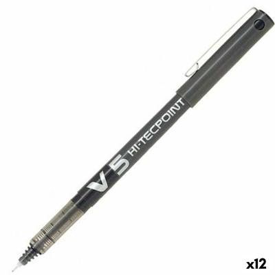 Boligrafo de tinta líquida Pilot V-5 Hi-Tecpoint Zwart 0,3 mm (12 Stuks)