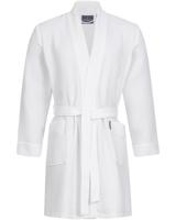 Morgenstern Morgenstern badjas Sascha Kimono wafelstof kort 100cm Wit XXL - thumbnail