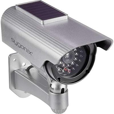 Sygonix SY-3420674 Dummy-camera Met zonnepaneel, Met knipperende LED