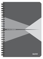 Notitieboek leitz office a5 lijn 180pag grijs | 5 stuks - thumbnail