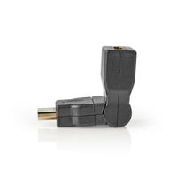 Nedis HDMI-Adapter | HDMI | HDMI Female | Zwenken | 1 stuks - CVGP34905BK CVGP34905BK - thumbnail