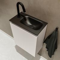 MONDIAZ TURE 40cm toiletmeubel linen. EDEN wastafel urban rechts 1 kraangat - thumbnail