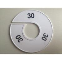 Maatring 11 cm wit/zwart 30 - thumbnail