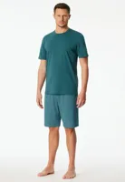 Schiesser Schiesser Heren Pyjama Short green 181157 54/XL - thumbnail