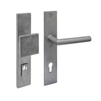 Intersteel SKG3 veiligheidsbeslag achterdeur rechthoek 250x50mm kruk/kruk Jura PC72 kerntrekbeveiliging - PVD RVS getrommeld - thumbnail