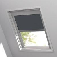 Fenstr dakraamrolgordijn Hamburg verduisterend - antraciet (20048) - Leen Bakker - thumbnail
