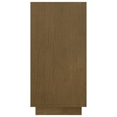 Boekenkast 80x35x71 cm massief grenenhout honingbruin - thumbnail
