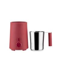 Alessi Plissé Melkopschuimer rood - thumbnail
