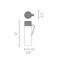 Brabantia Make & Take waterfles met zeef 0,5 liter dark grey - thumbnail