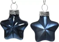 12 Glazen sterren 40 mm nacht blauw KSD Decoris - Decoris - thumbnail
