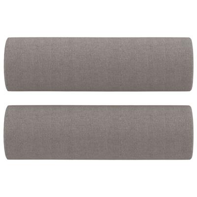 3-delige Loungeset met kussens stof taupe