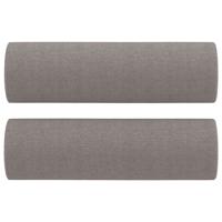 3-delige Loungeset met kussens stof taupe - thumbnail