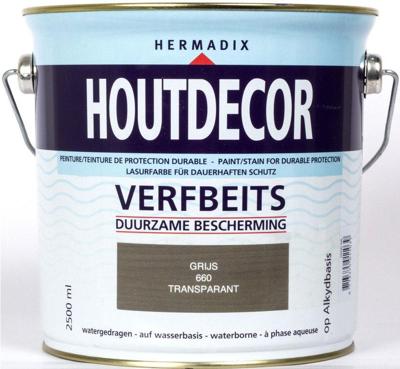 Hermadix Houtdecor Verfbeits Transparant - Grijs
