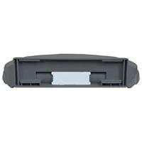 VidaXL Toiletbril soft-close ovaal grijs - thumbnail