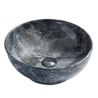 Opbouw Waskom Creavit Aloni Rond Model 41x18 cm Antraciet Creavit - thumbnail