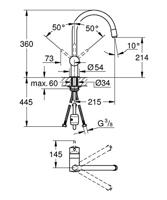 GROHE Minta Keukenkraan - hoog - draaibare/uittrekbare ronde uitloop - supersteel geborsteld 32918dc0 - thumbnail