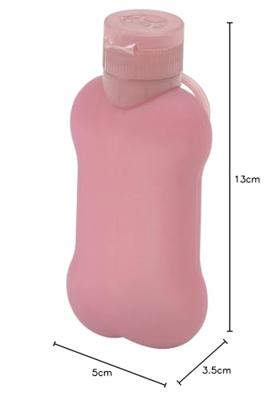 Fles United Pets Bon Ton Pi Roze Siliconen 100 ml