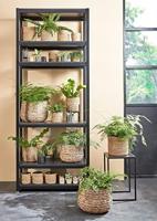 Plantenmand Mica Avalon zeegras rond lichbruin 31x30cm - thumbnail