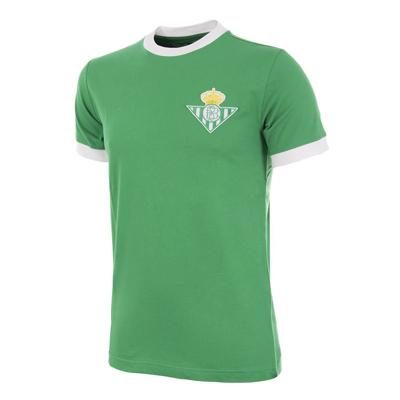 COPA Real Betis 1970's Away Retro Voetbalshirt Groen Wit