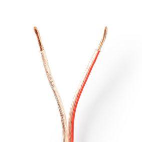 Speaker-Kabel | 2 x 2,50 mm2 | 25 m op rol | Transparant Speaker-Kabel | 2 x 2,50 mm2 | 25 m op rol | Transparant