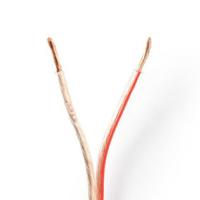 Speaker-Kabel | 2 x 2,50 mm2 | 25 m op rol | Transparant - thumbnail