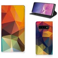 Samsung Galaxy S10 Stand Case Polygon Color - thumbnail