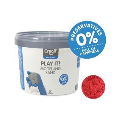 Creall play it speelzand rood, 750gr.