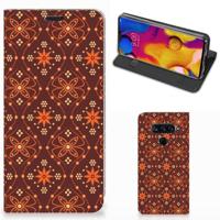 LG V40 Thinq | Hoesje met Magneet | Batik Brown - thumbnail