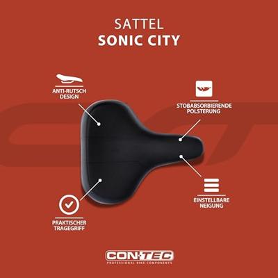 CONTEC sattel "sonic" ct saddle sonic 257 x 219mm