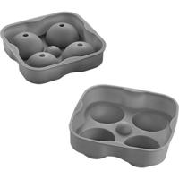 Metaltex IJsblokvormen 4.5 cm 2 Stuks Grijs/Siliconen - thumbnail