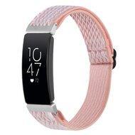 FitBit Inspire 2 & Ace 3 Elastische solo loop nylon bandje - Roze