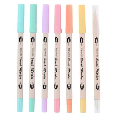 Viltstiften/Brushpennen Dubbelzijdig, 7st. Viltstiften/Brushpennen Dubbelzijdig, 7st.