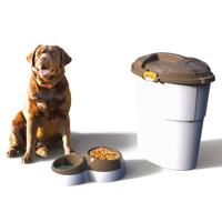 Bama pet voerderbak met waterreservoir 44x27x12 cm verschillende uitvoeringen - thumbnail