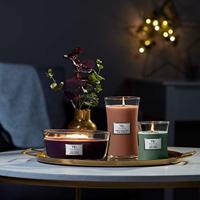 Woodwick Lavender & Cedar Medium Hourglass Candle 0 - thumbnail