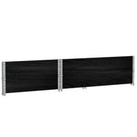 VidaXL Palletopzetranden 2 st 120x80 cm massief grenenhout zwart - thumbnail