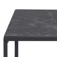Bendt Bijzettafel 'Anker' Set van 2 stuks, Marmerlook, kleur zwart - thumbnail