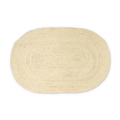 Vloerkleed riet ovaal - naturel - 120x180 cm