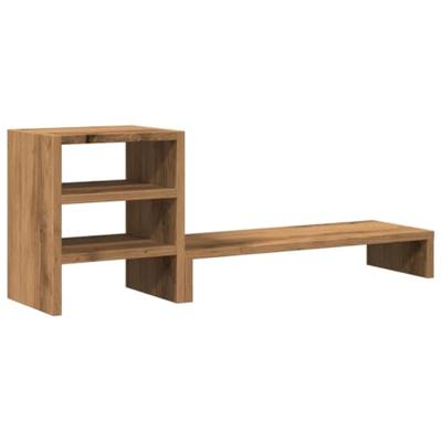 VidaXL Monitorstandaard met bureau-organizer hout artisanaal eiken VidaXL Monitorstandaard met bureau-organizer hout artisanaal eiken