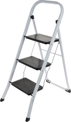 Keukentrap 3 treden zwart wit