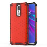 Honingraat schokbestendig PC + TPU Case voor OPPO F11 (rood) - thumbnail