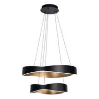 Highlight Design hanglampOnda zwart met goud dubbel - H5549.38 - thumbnail